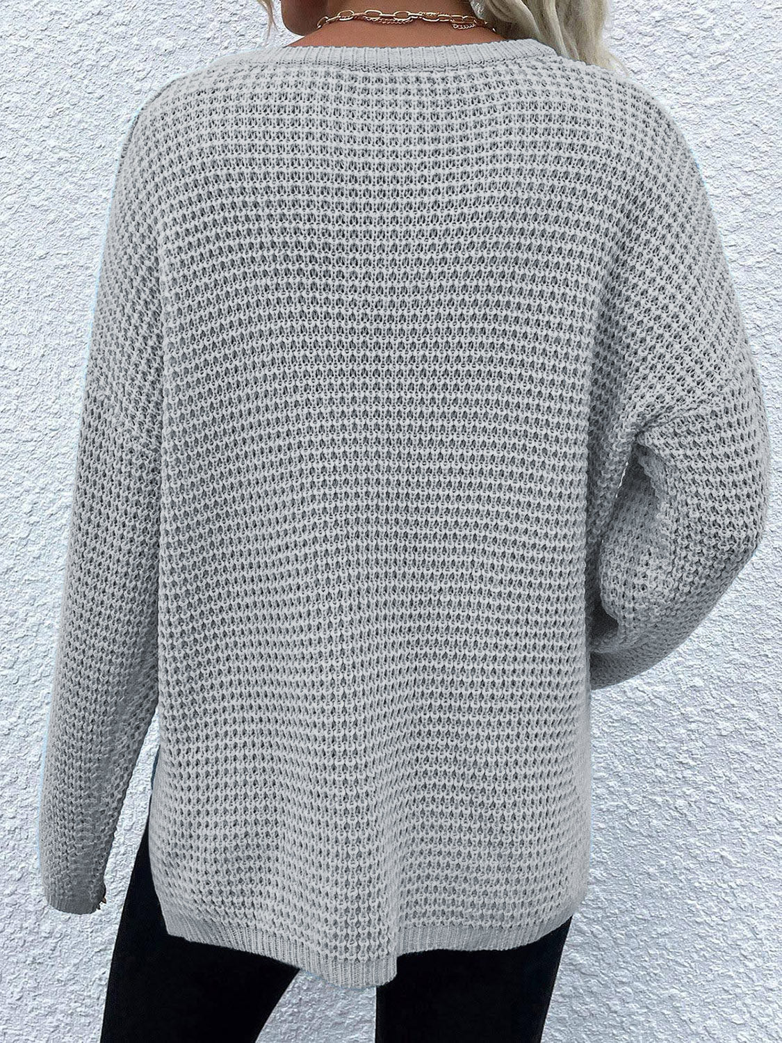 Bethany | Suéter Notched Manga Larga