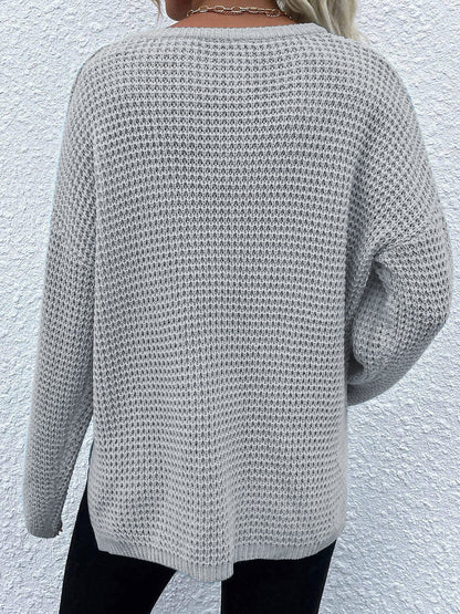 Bethany | Suéter Notched Manga Larga