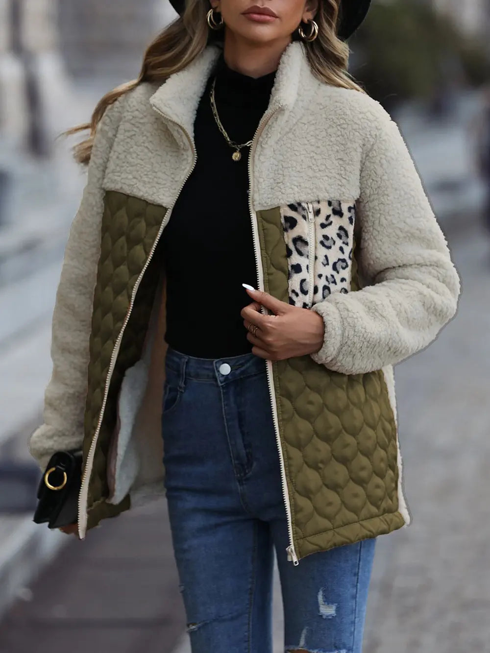 Valentina | Chaqueta Print Animal - Caramelo