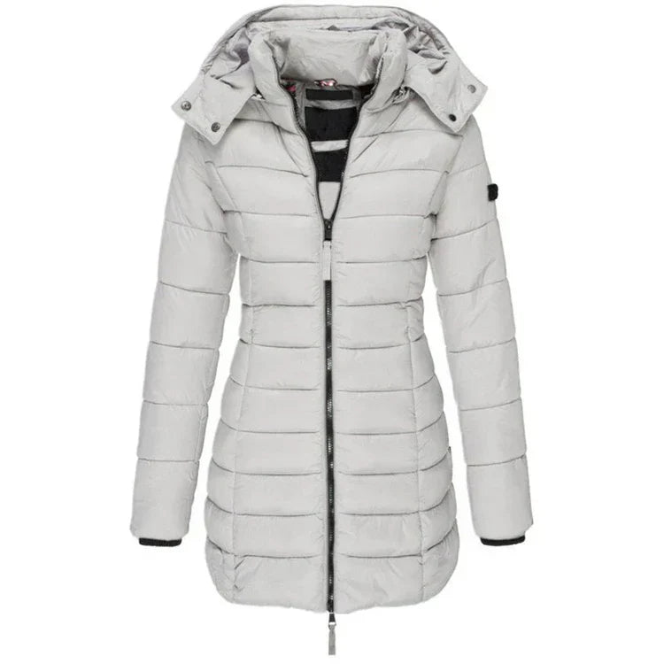 Noir | Parka Larga Negra con Capucha