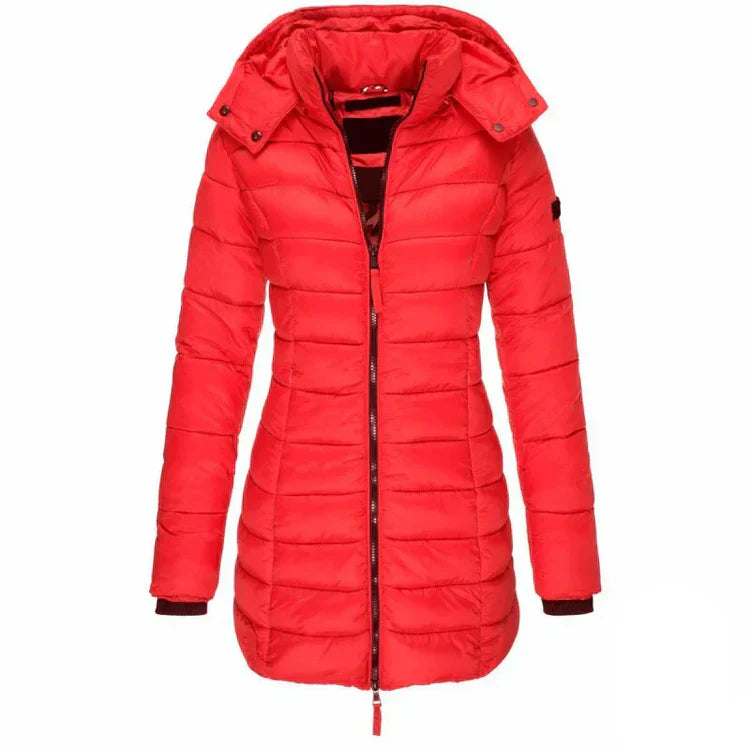 Noir | Parka Larga Negra con Capucha
