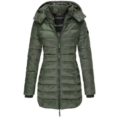 Noir | Parka Larga Negra con Capucha