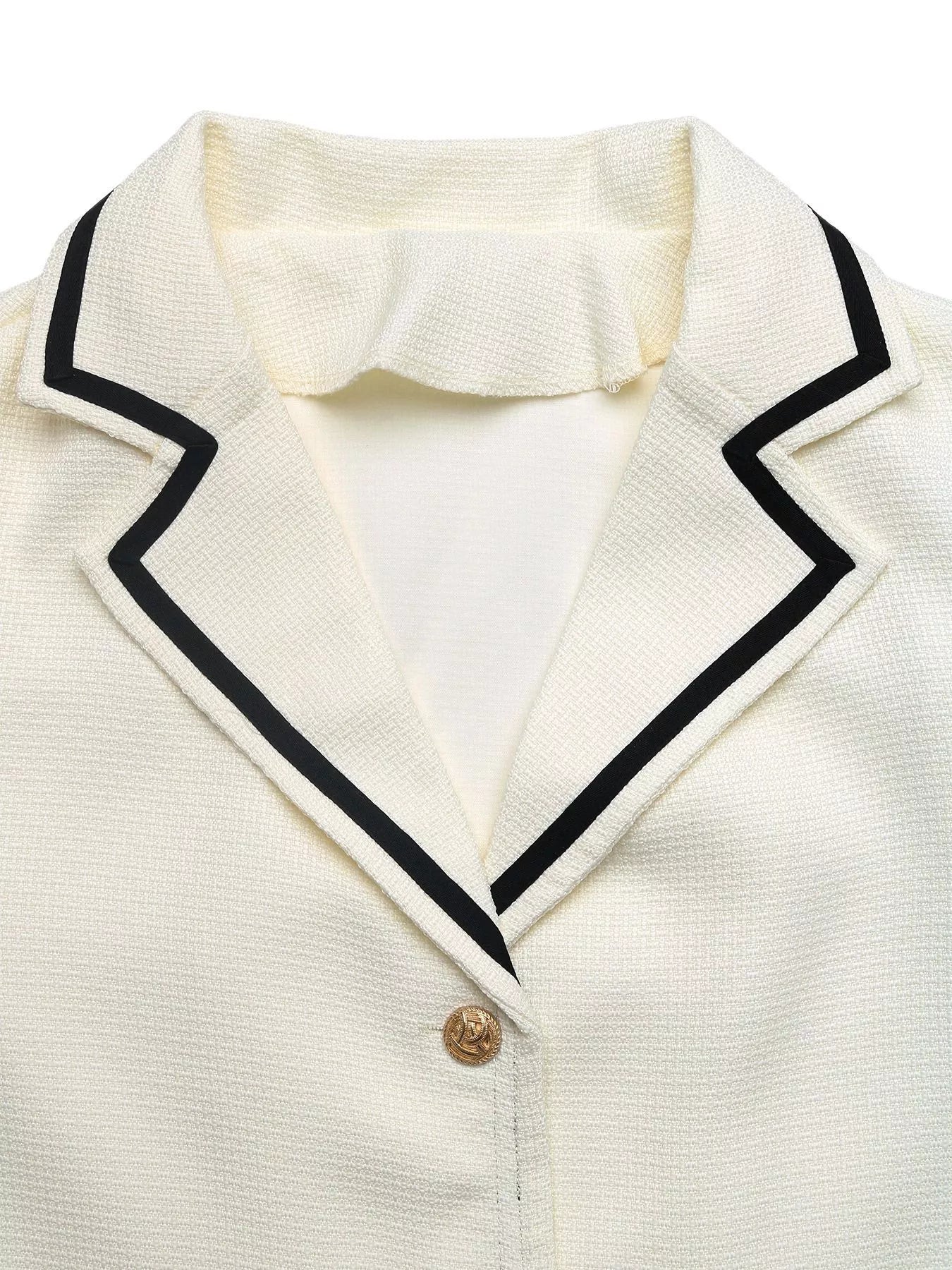 Carolina | Blazer con Ribete de Contraste