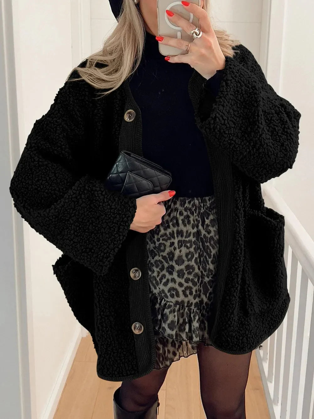 Regina | Chaqueta Sherpa Suave - Crema
