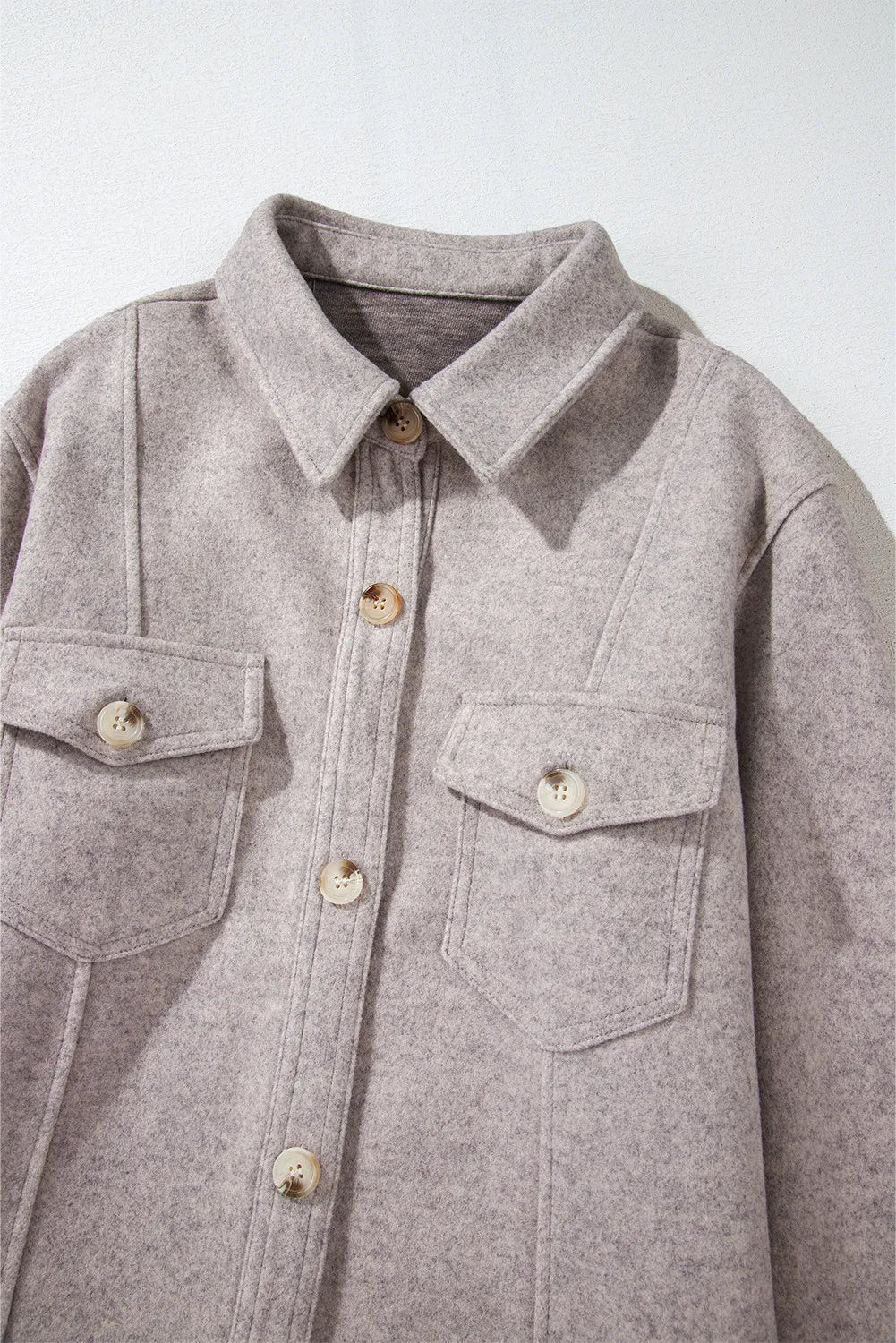 Lorena | Chaqueta Cuello Estructurado - Dust Storm
