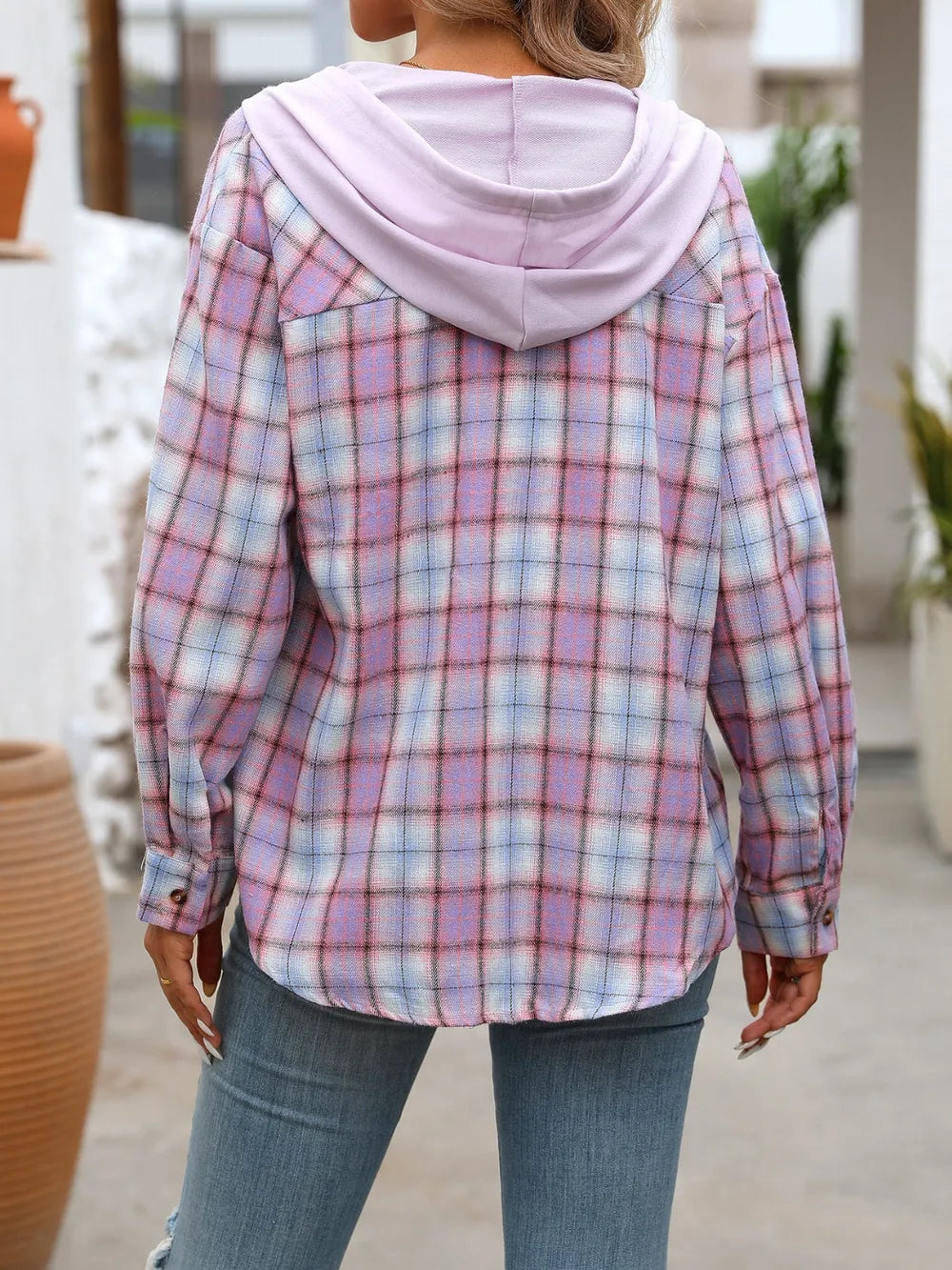 Francisca | Chaqueta con Capucha - Gris