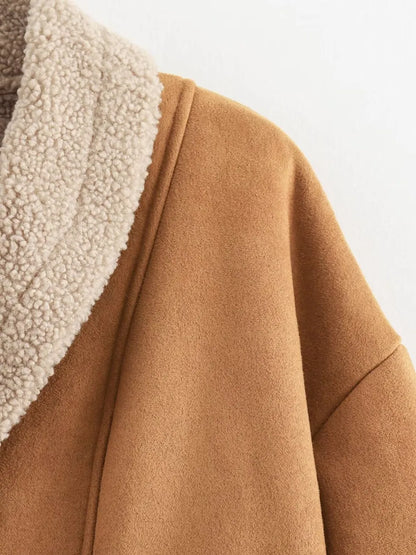 Consuelo | Chaqueta Cuello Estructurado - Ocre