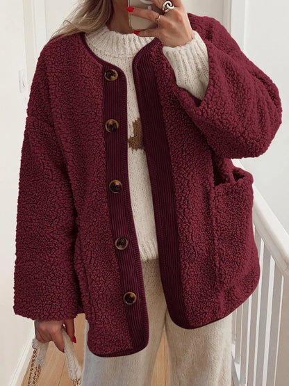 Regina | Chaqueta Sherpa Suave - Crema
