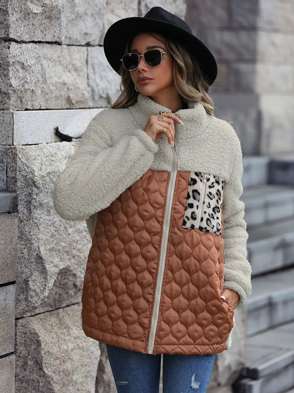 Valentina | Chaqueta Print Animal - Caramelo