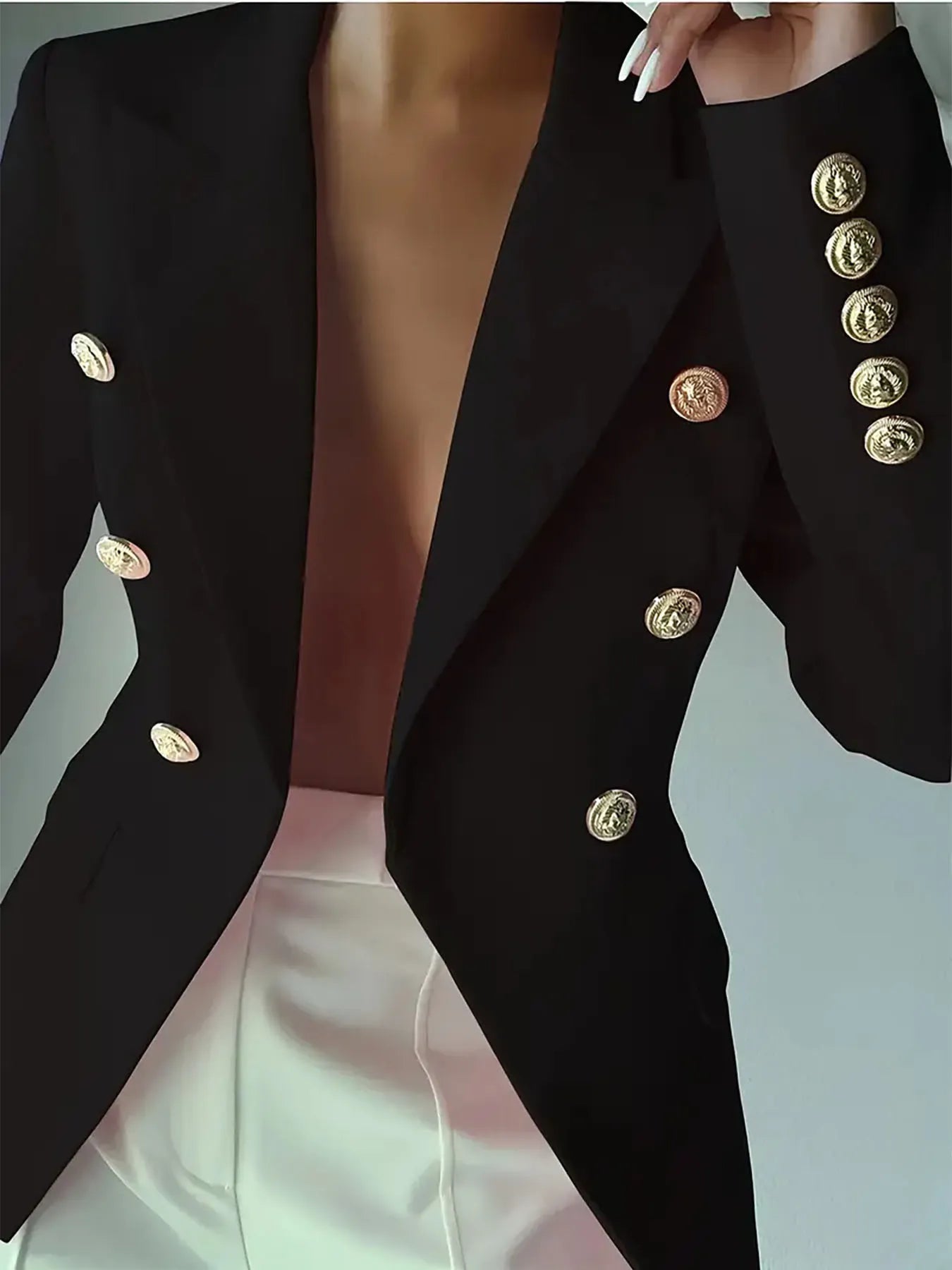 Melissa | Blazer Cuello Solapa con Botones