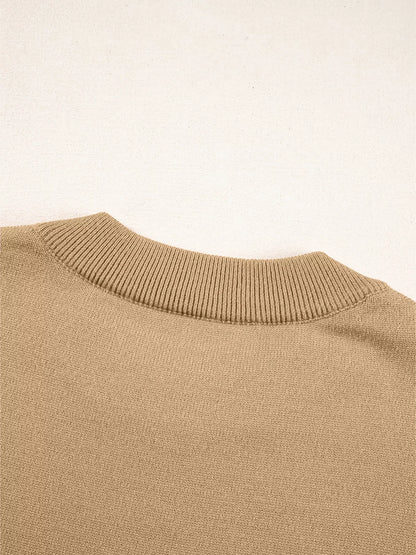 Amada | Suéter Center Seam Hombros Caídos Pullover Solid