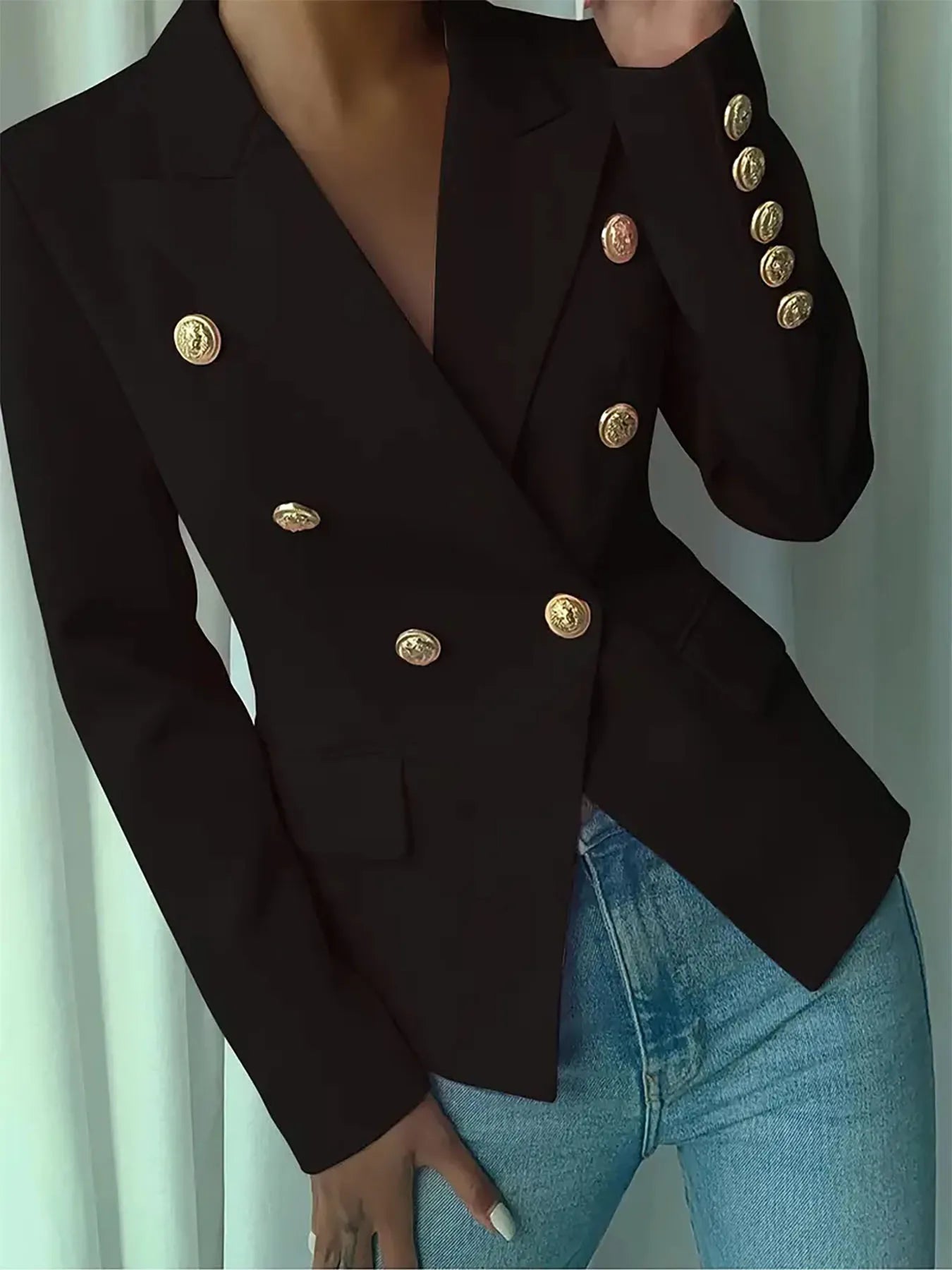 Melissa | Blazer Cuello Solapa con Botones