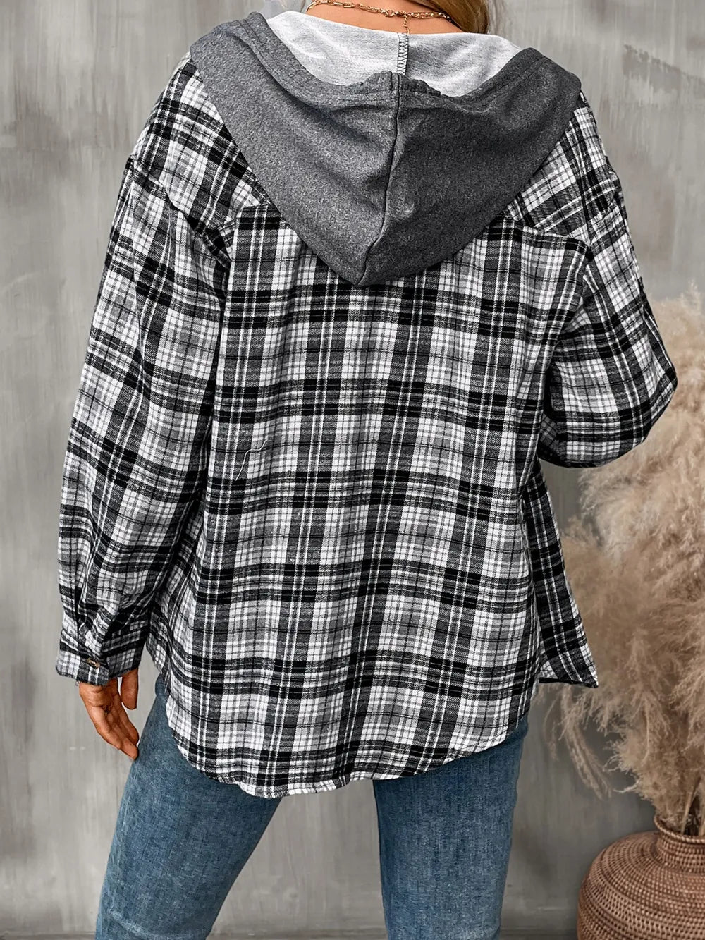 Francisca | Chaqueta con Capucha - Gris