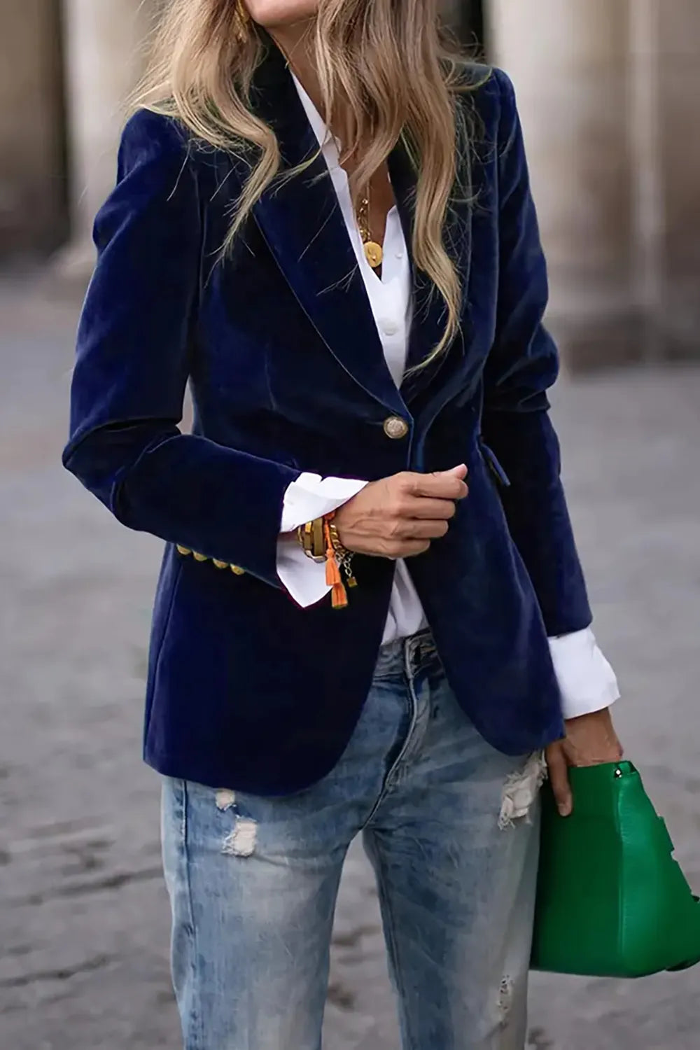 Elsa | Blazer Manga Larga Un Botón