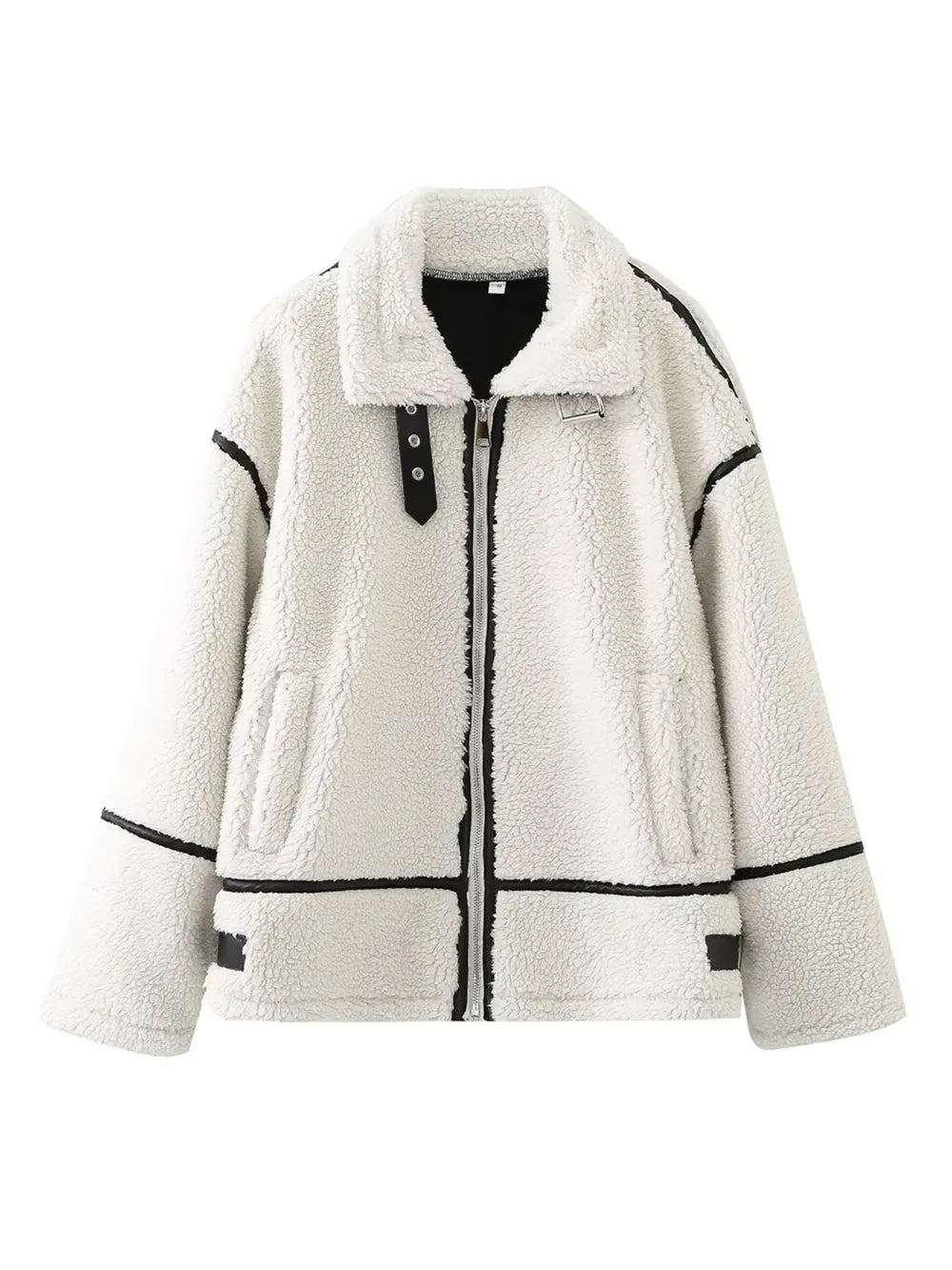 Belén | Chaqueta Polar Zip - Blanco