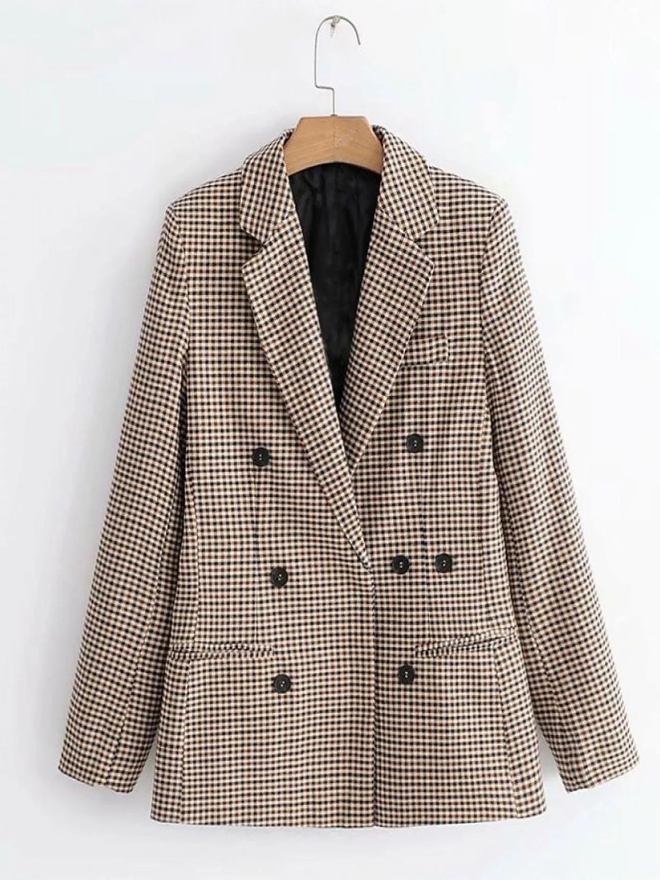 Gema | Blazer Cuadros Manga Larga