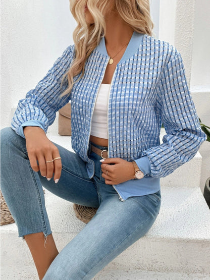 Ámbar | Chaqueta Polar Zip - Blanco