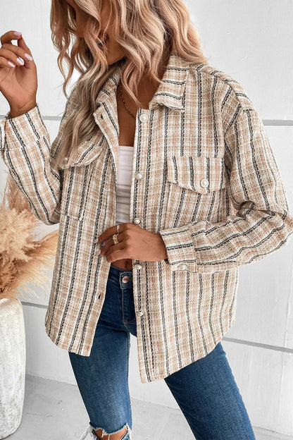Valeria | Chaqueta con Bolsillos - Tostado