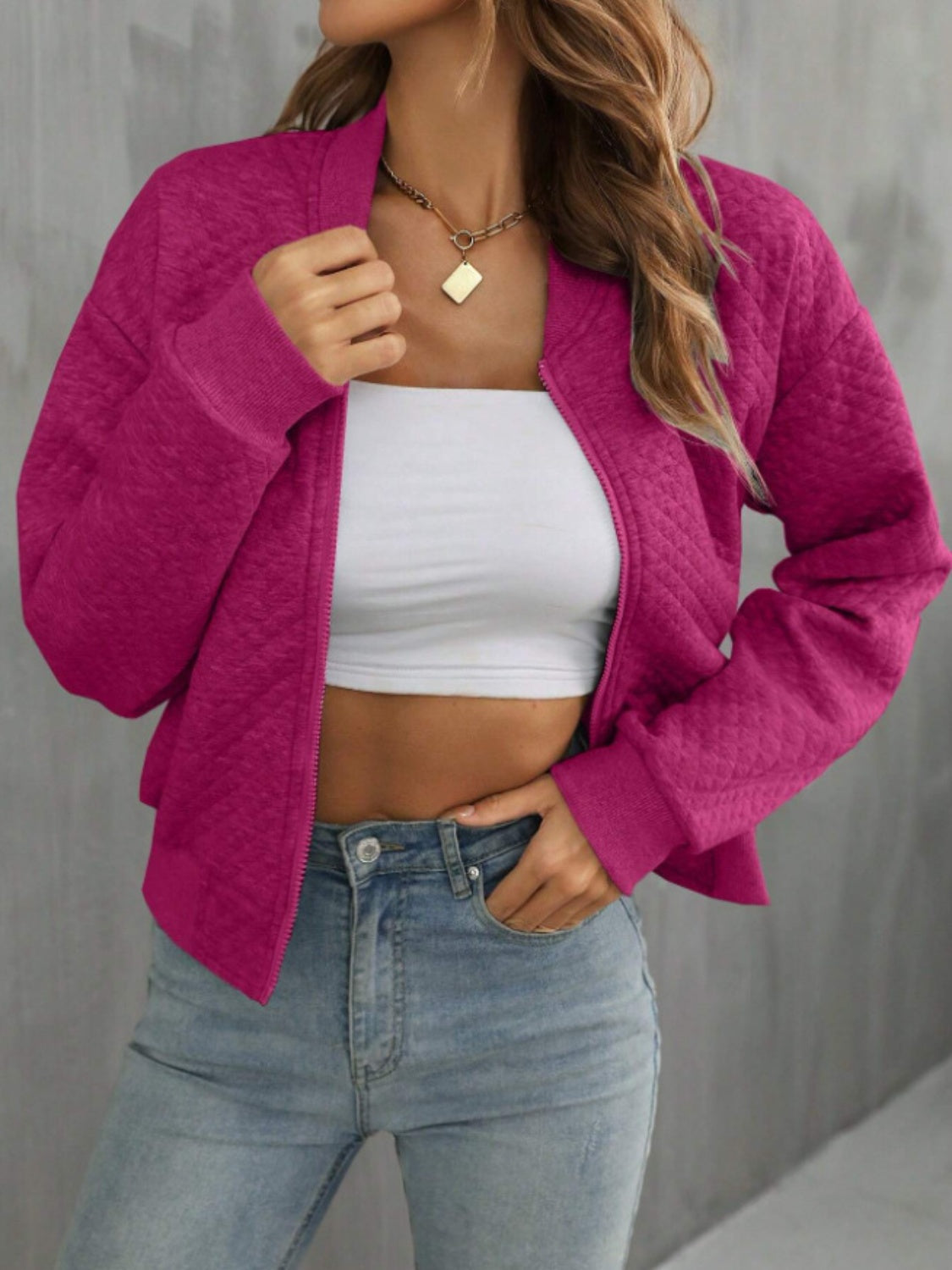 Abril | Chaqueta Polar Zip - Negro