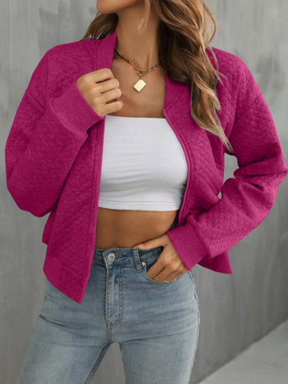 Abril | Chaqueta Polar Zip - Negro