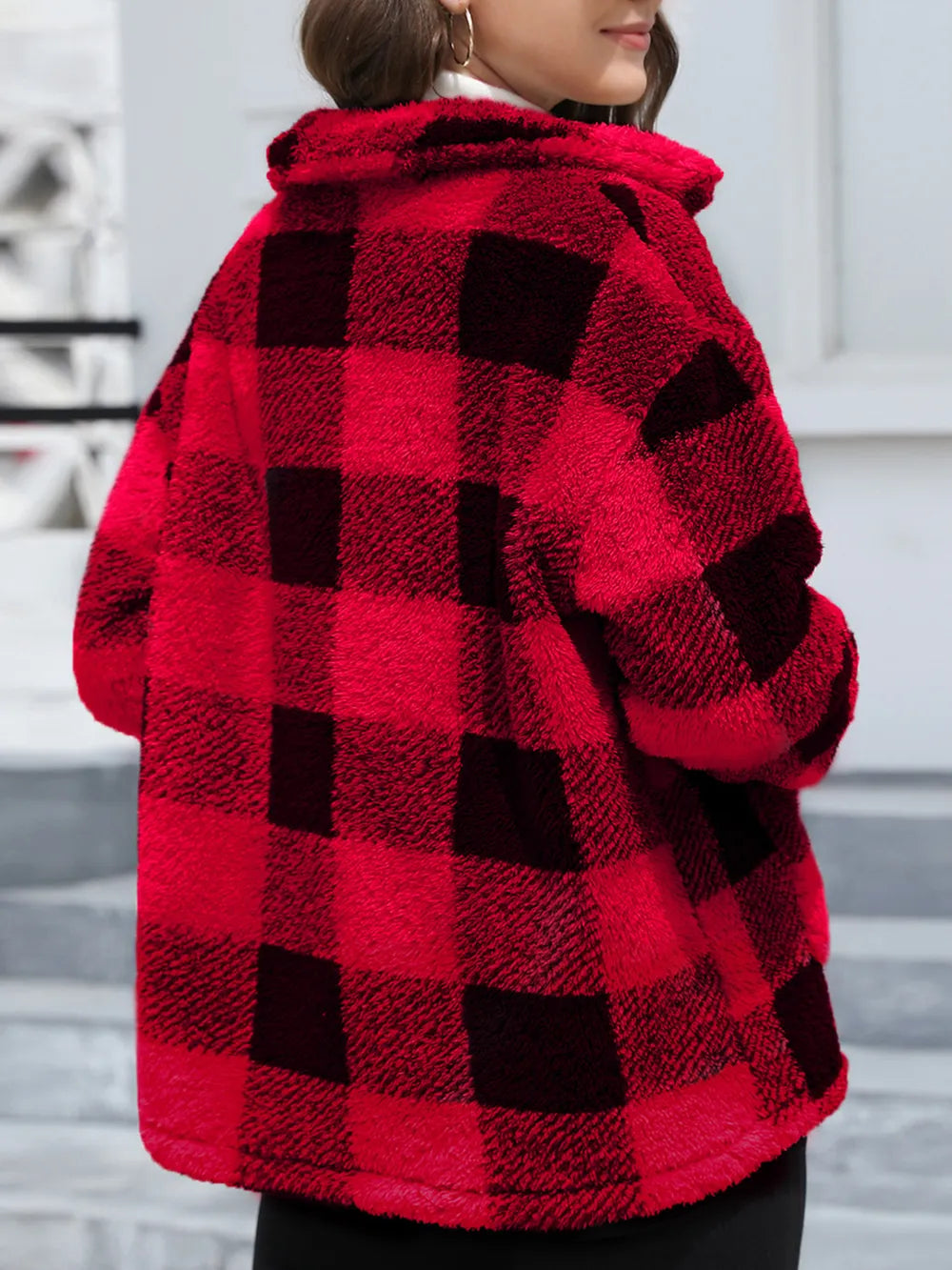 Amelia | Chaqueta Botonera Chic - Deep Rojo