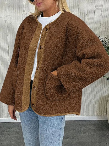 Regina | Chaqueta Sherpa Suave - Crema