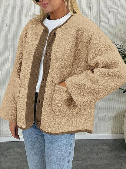 Regina | Chaqueta Sherpa Suave - Crema