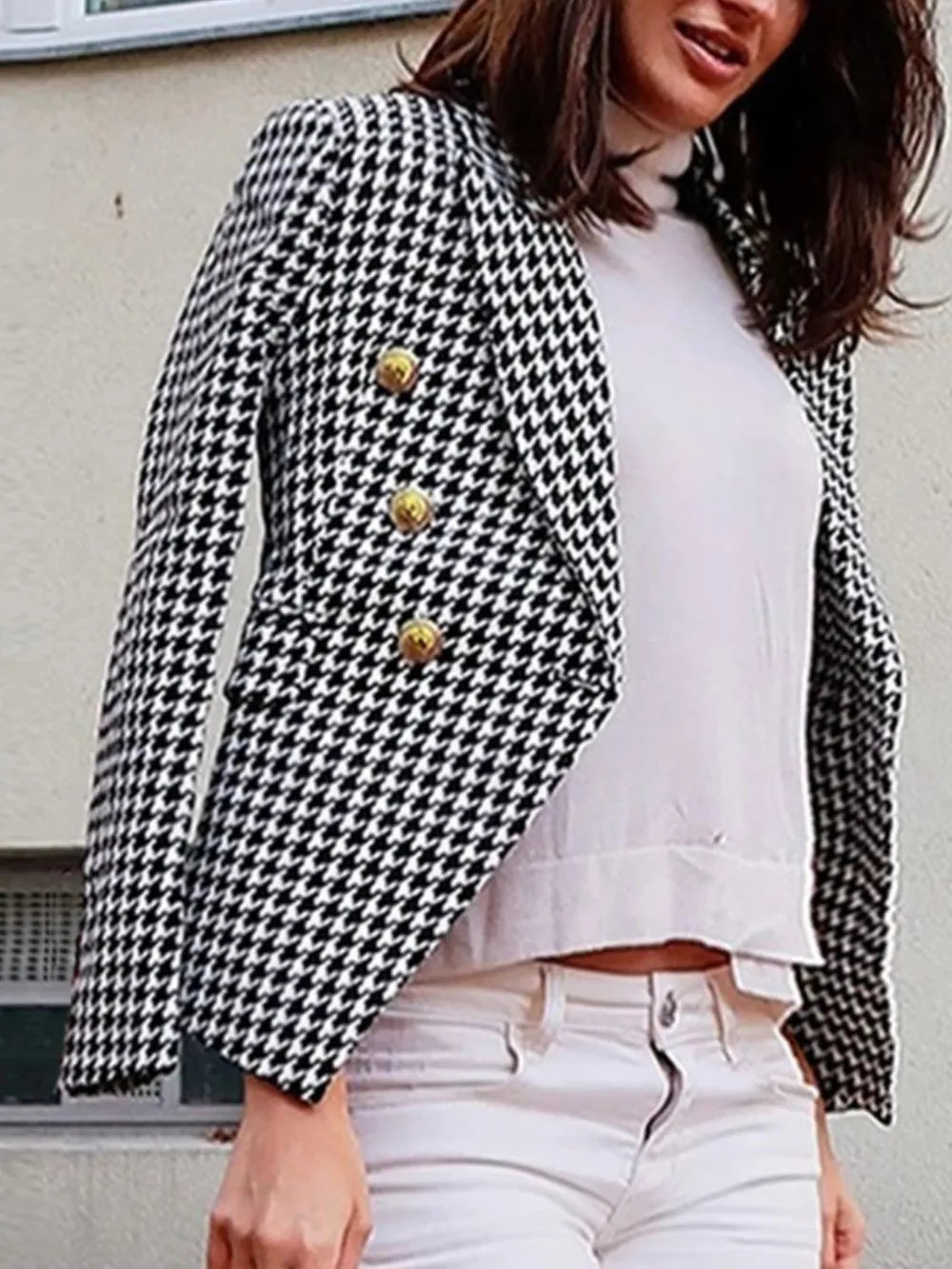 Celia | Blazer Manga Larga Cuello Solapa 2