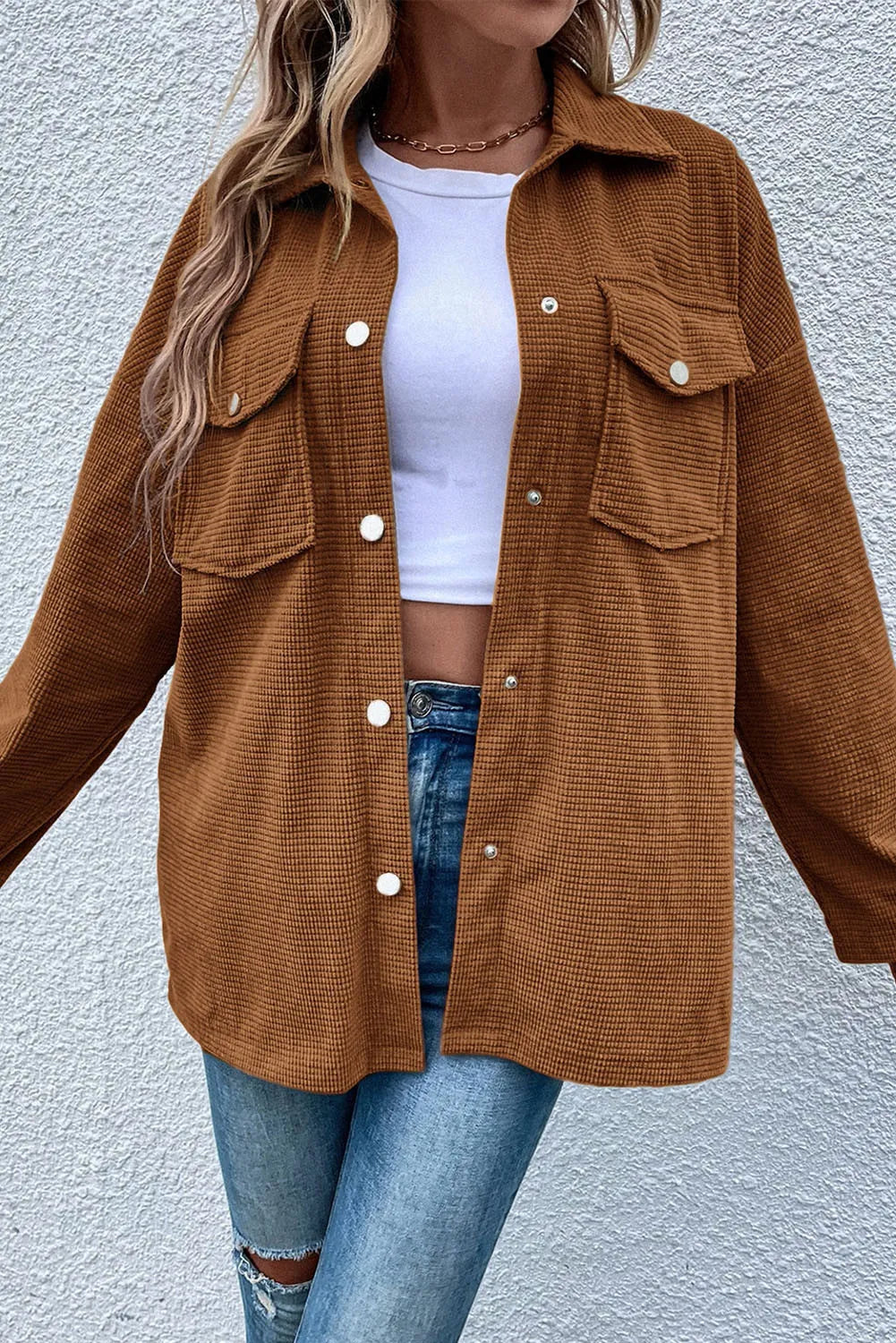 Emma | Chaqueta con Bolsillos - Café