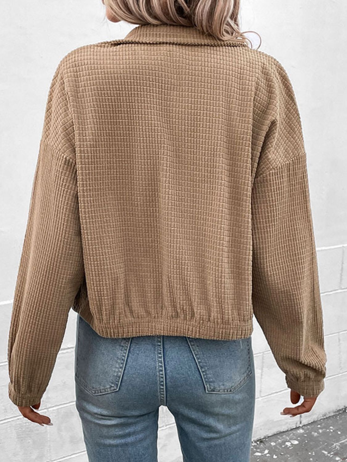 Martha | Chaqueta Hombro Caído - Khaki