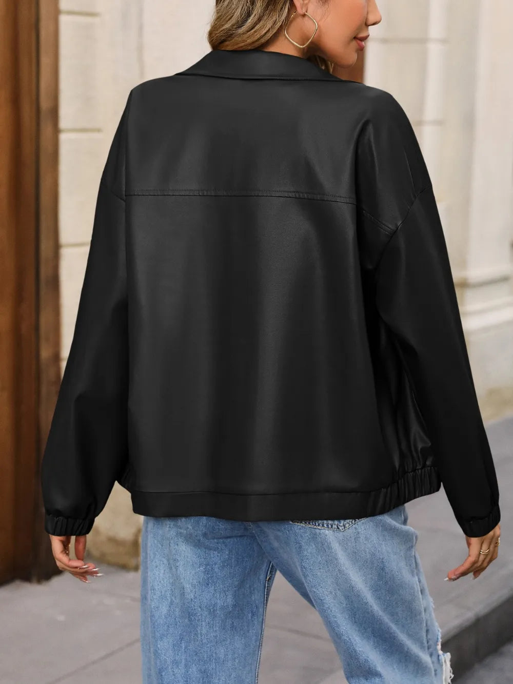 Claudia | Chaqueta Polar Zip - Café