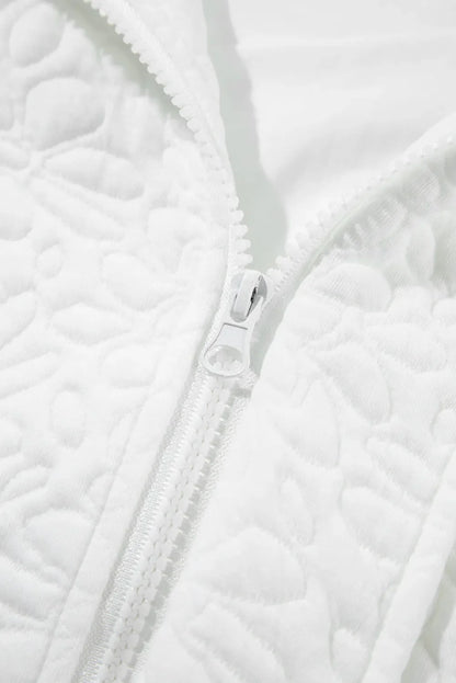 Coral | Chaqueta Cuello Estructurado - Blanco