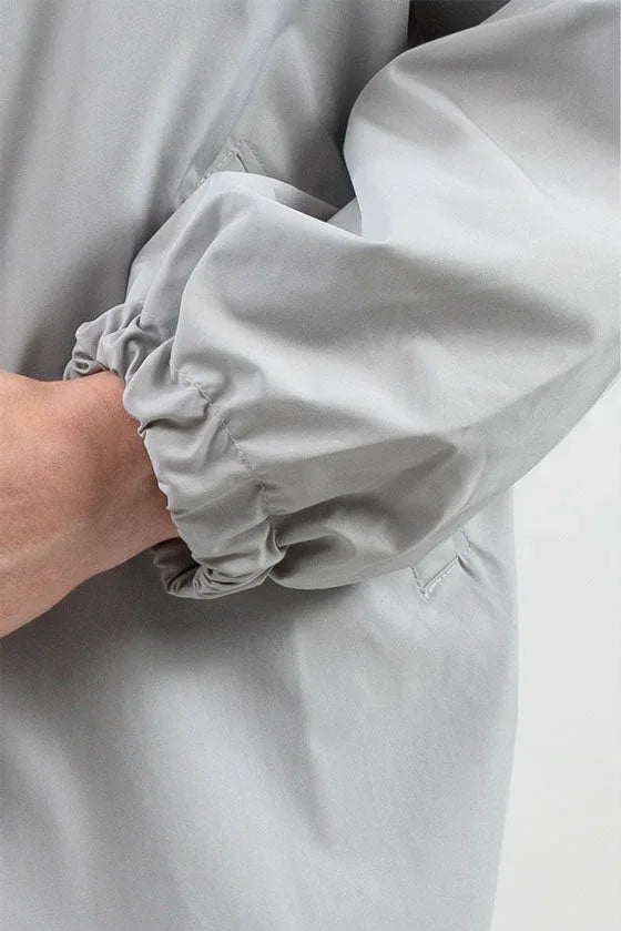 Silver | Parka Cortaviento Gris