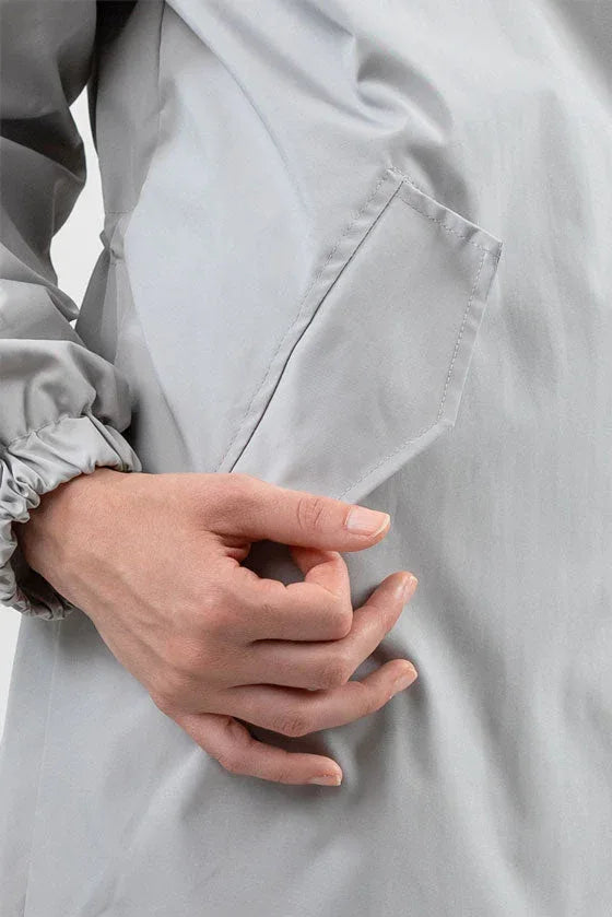 Silver | Parka Cortaviento Gris