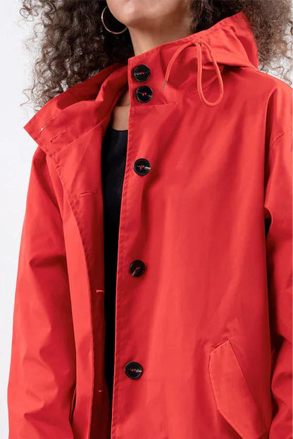 Scarlet | Parka Cortaviento Roja