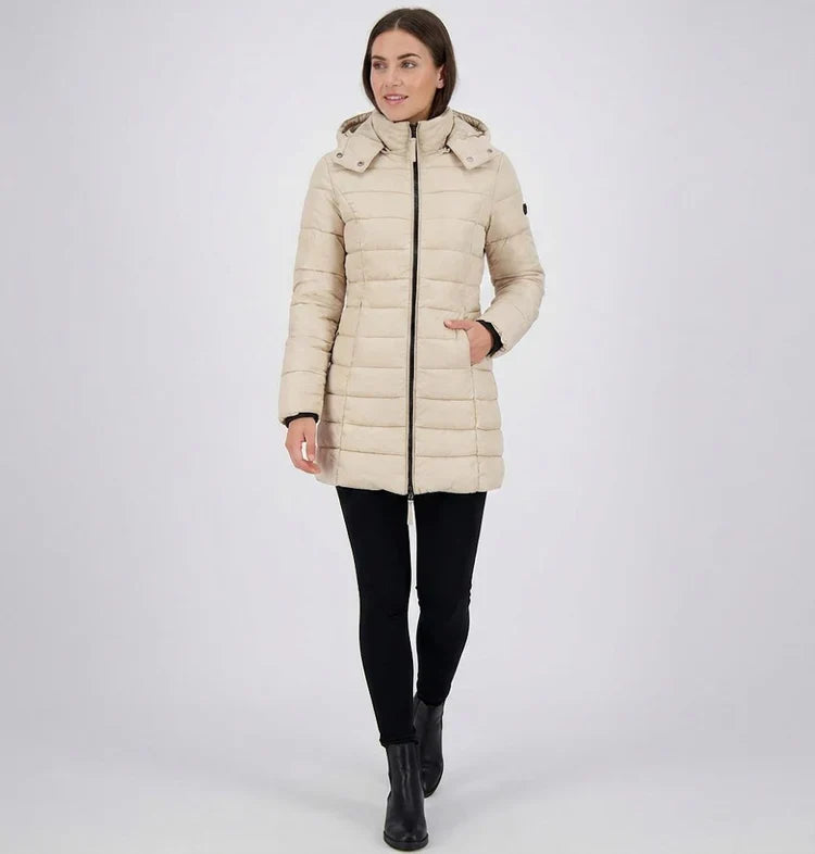 Noir | Parka Larga Negra con Capucha