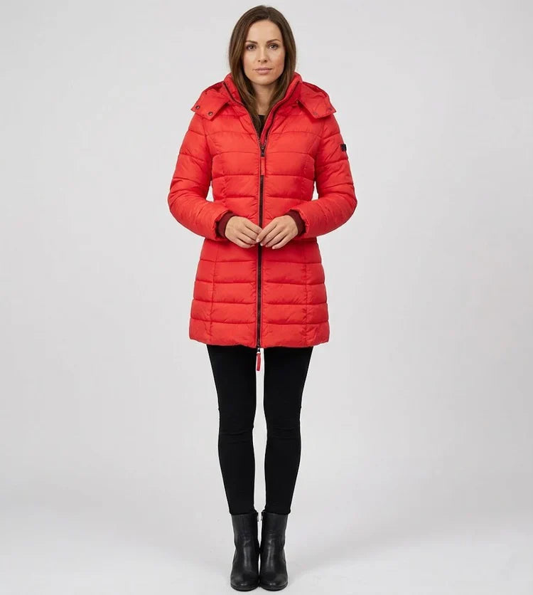 Noir | Parka Larga Negra con Capucha