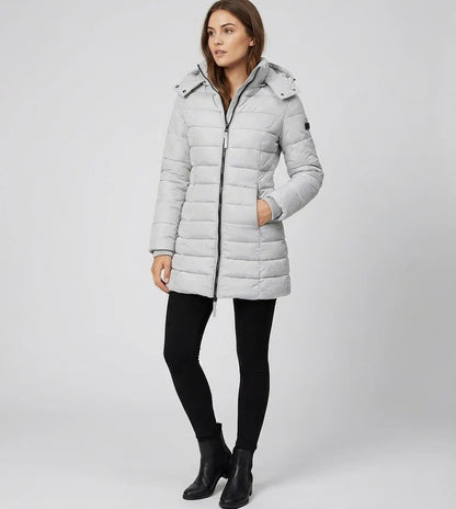 Noir | Parka Larga Negra con Capucha