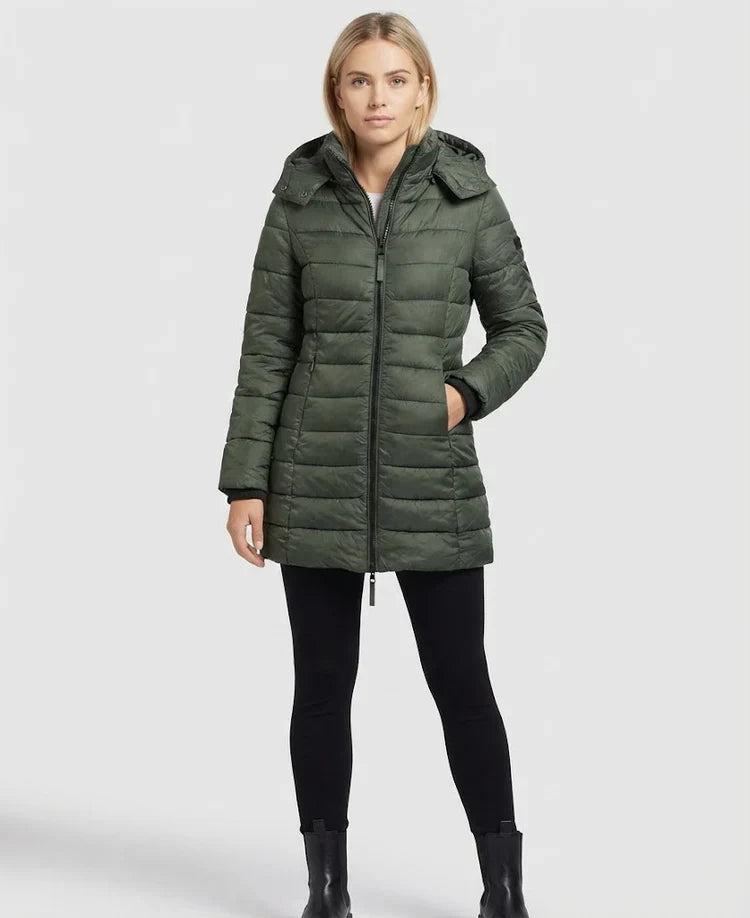 Noir | Parka Larga Negra con Capucha